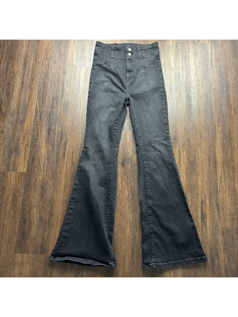 Free People We The Free Super Flare Jeans Faded Black Women’s Size 29
